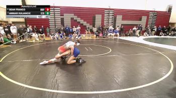 132 lbs Consi Of 8 #1 - Sean Franco, Derby/Oxford/Holy Cross vs Ammar Kuljancic, Ellis Tech