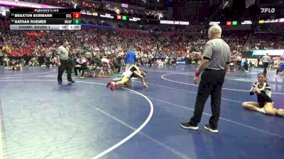 1A-150 lbs Champ. Round 1 - Braxton Bormann, Central/Ed-Co vs Nathan Roemer, Mount Ayr