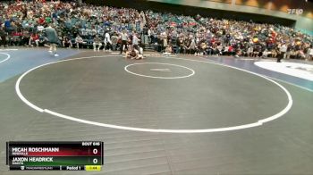 106 lbs Champ. Round 2 - Micah Roschmann, Roseville vs Jaxon Headrick, Shasta