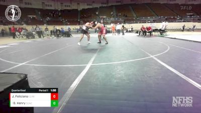 5A-285 lbs Quarterfinal - Garrett Henry, DUNCAN vs Joshua Feliciano, CLAREMORE