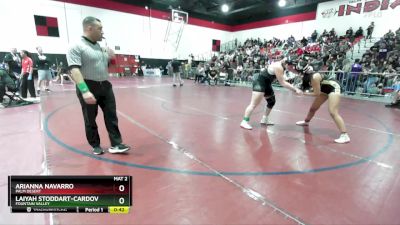 190 lbs Cons. Round 2 - Laiyah Stoddart-Cardova, Fountain Valley vs Arianna Navarro, Palm Desert