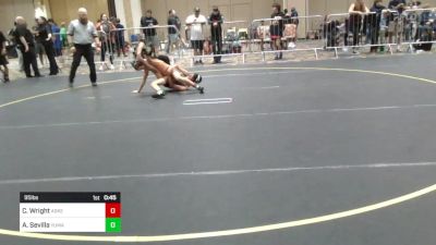 95 lbs Consi Of 4 - Connor Wright, Askeo International Mat Club vs Ayden Sevilla, Yuma Grit