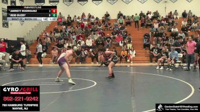 Boys-126 lbs Semifinal - Reid Buzby, Wilson`s Wildcats vs Jarrett Rodriguez, Nick`s Knights