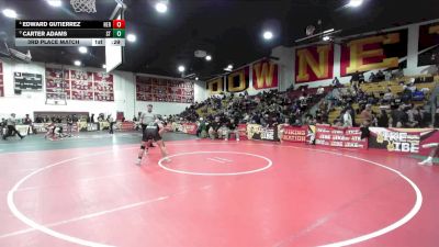 157 lbs 3rd Place Match - Carter Adams, South Torrance vs Edward Gutierrez, Heritage