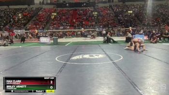 3A 220 lbs Quarterfinal - Max Clark, South Fremont vs Briley Arnett, Timberlake