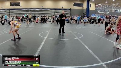 100 lbs Round 1 (4 Team) - Nolan DeShon, Ohio Gold vs Hal Rosenzweig, Junior Terps Xtreme