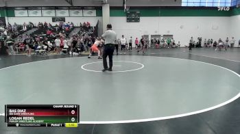 157 lbs Champ. Round 3 - Bas Diaz, Big Game Wrestling vs Logan Redel, Purler Wrestling Academy