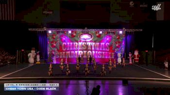 Cheer Town USA - Code Black [2025 L5 Senior Coed - D2 Day 1] 2025 Cheer Power Holiday Showdown Houston