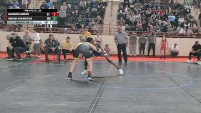 115_B lbs Round Of 32 - Samson Grove, Mt. Lebanon vs Amahj Anderson, Erie School District