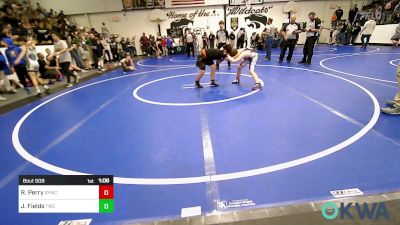 100 lbs Quarterfinal - Remington Perry, Springdale Youth Wrestling Club vs John Lee Fields, Tahlequah Wrestling Club