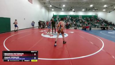 138 lbs Quarterfinal - Braxdon Patterson, Greybull Basin Athletic Club vs Eagan Morales, Buffalo Outlaws Wrestling Club