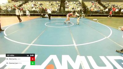 137-H2 lbs Final - Marcellous McCants, Lehighton vs Michael Damerjian, Moorestown