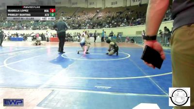 72 lbs Rr Rnd 2 - Isabella Lopez, McAlester vs Primley Bunting, Altus JH