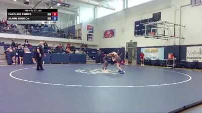 117 lbs Cons. Round 2 - Alaine Dodson, Southern Oregon University vs Caroline Farris, Southern Oregon University