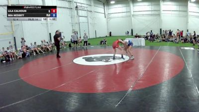 100 lbs Lila Calhoun, Illinois vs Mia Nesbitt, Pennsylvania Red