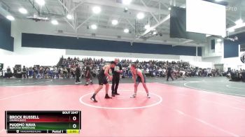 165 lbs Round 1 - Brock Russell, Church Boyz vs Maximo Nava, Barstow Wrestling