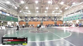 150 lbs Cons. Round 2 - Landon Nelms, Carlsbad vs Noah Soria, Olympian