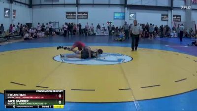 120 lbs Semis & 1st Wb (8 Team) - Ethan Finn, MOORE COUNTY BRAWLERS - GOLD vs Jace Barrier, BELIEVE TO ACHIEVE WRESTLING CLUB