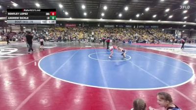 70 lbs Champ. Round 3 - Bentley Lopez, Siouxland Wrestling Academy vs Andrew Sickle, Laurel Matburners
