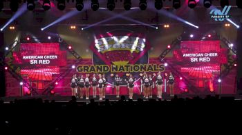 American Cheer - SR RED [2023 L4 Senior] 2023 Spirit Sports Palm Springs Grand Nationals
