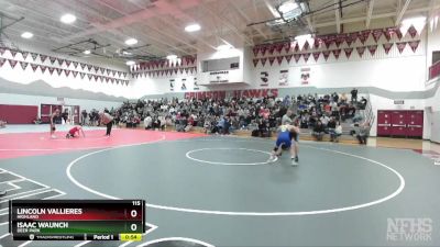 115 lbs Quarterfinal - Isaac Waunch, Deer Park vs Lincoln Vallieres, Highland