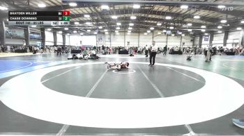 85 lbs Round Of 16 - Brayden Miller, MA vs Chase Downing, GA
