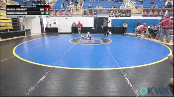 52-55 lbs Final - Mason Gregory, Harrah vs Remmi Schwahn, Chandler Takedown Club