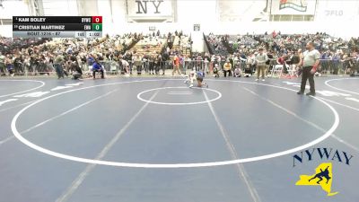 87 lbs Champ. Round 2 - Kam Boley, Brockport Youth Wrestling Club vs Cristian Martinez, Empire Wrestling Academy