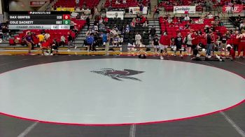 165 lbs Champ. Round 2 - Dax Gentes, Central Missouri vs Cole Sackett, Unattached