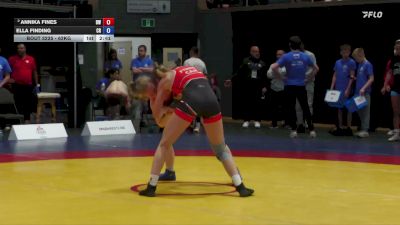 62kg Quarterfinal - Annika Fines, Dinos WC vs Ella Finding, Coast RTC