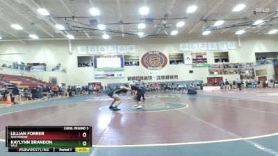 126 lbs Cons. Round 3 - Lillian Forrer, Southridge vs Kaylynn Brandon, Vale