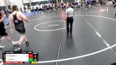 285 lbs Cons. Round 3 - Cannon Kelly, Colorado State Univeristy vs Faustino Chaydez, Northwest Kansas Technical College