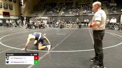 165 lbs Final - Gunner Filipowicz, Army vs Mitchell Mesenbrink, Penn State