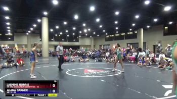 120 lbs Round 4 (6 Team) - Jasmine Norris, TN AAU-Williamson County WC vs Alana Garner, AR- 15