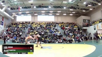 132 lbs 1st Place Match - Blake Bartos, BUCKEYE vs Joel Brink, GREEN