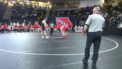 285 lbs Quarterfinal - Brady Hagan, Dowling Catholic vs Lucas Scholl, Dallas Center-Grimes