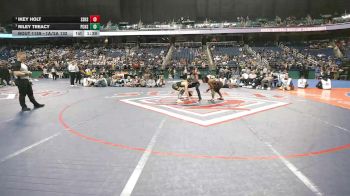 1A/2A 132 1st Place Match - Ikey Holt, South Stanly High School vs Riley Treacy, Pamlico County High School