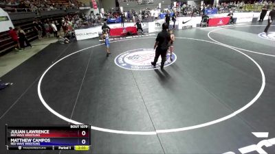 70 lbs Semifinal - Julian Lawrence, Red Wave Wrestling vs Matthew Campos, Red Wave Wrestling