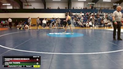 149 lbs Champ. Round 2 - Thomas VonEschenbach, USMAPS vs Colton Thorpe, Wilkes