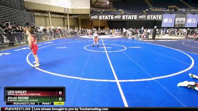 70 lbs Cons. Round 4 - Levi Hadley, Orting Jr. Cardinals Wrestling vs Sylas Moore, Punisher Wrestling Company