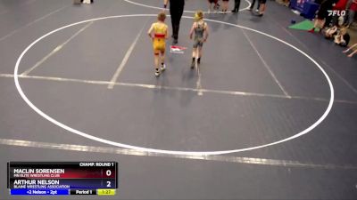 63 lbs Champ. Round 1 - Maclin Sorensen, MN Elite Wrestling Club vs Arthur Nelson, Blaine Wrestling Association