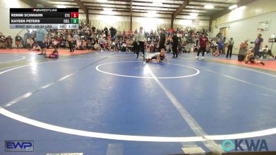 52-54 lbs Rr Rnd 3 - Remmi Schwahn, Chandler Takedown Club vs Kaysen Peters, Collinsville Cardinal Youth Wrestling