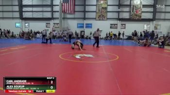 126 lbs Round 2 (3 Team) - Carl Andrade, RIVER CITY WRESTLING CLUB vs Alex Soukup, MOORE COUNTY BRAWLERS - SILVER