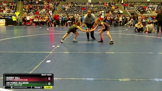 65 lbs Quarterfinal Victoria Allison The Best Wrestler vs Avery Gill Beatrice Wrestling Club