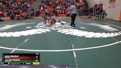 150 lbs Quarterfinal - Jace Margraf, Mohawk vs Colton George, Mapleton