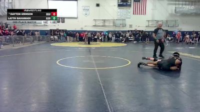 113 lbs 3rd Place Match - Dayton Izenson, Beaverton vs Layth Bahamadi, Aloha