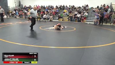 J-2 lbs Round 1 - Ella Elam, LMWC vs Ainsley Miller, Knights Wrestling Club