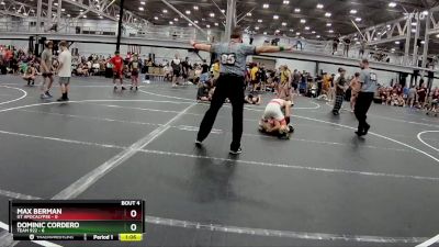 106 lbs Placement (4 Team) - Dominic Cordero, Team 922 vs Max Berman, GT Apocalypse