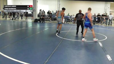 157 lbs Semifinal - Lincoln James, OH vs Cruz Barbosa, CA