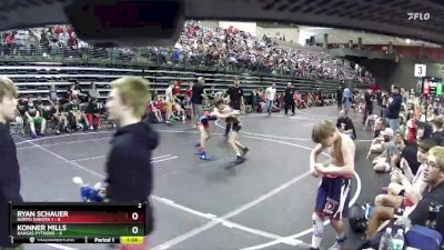 85 lbs Finals (8 Team) - Ryan Schauer, North Dakota 1 vs Konner Mills, Kansas Pythons